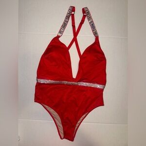NWT Victoria’s Secret rhinestone one piece swimsuit sz M